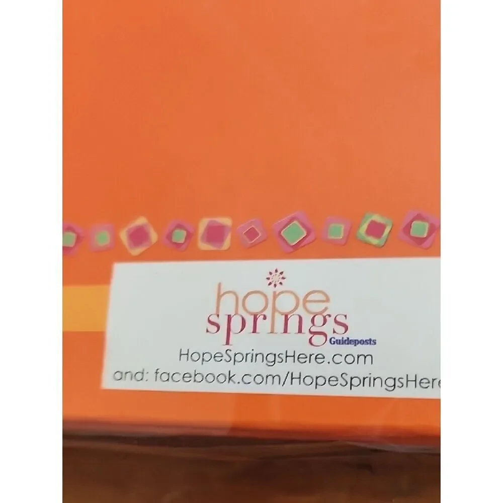 Bright Orange Inspirational Notebook – Thoughts & Dreams Journal